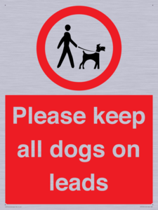 Please keep all dogs on leads